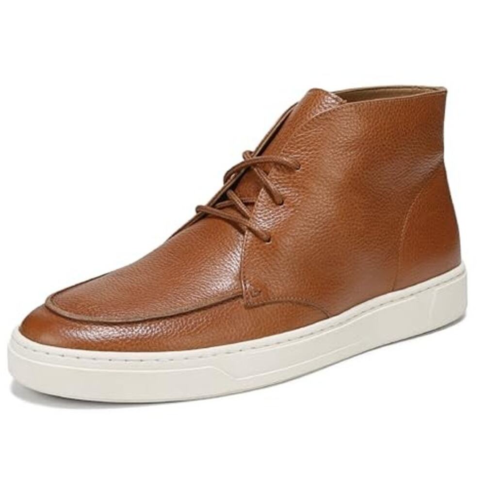 Vionic Mens Danfield Ankle Boots US 11 M EU 44 Tan Brown Leather NIB
